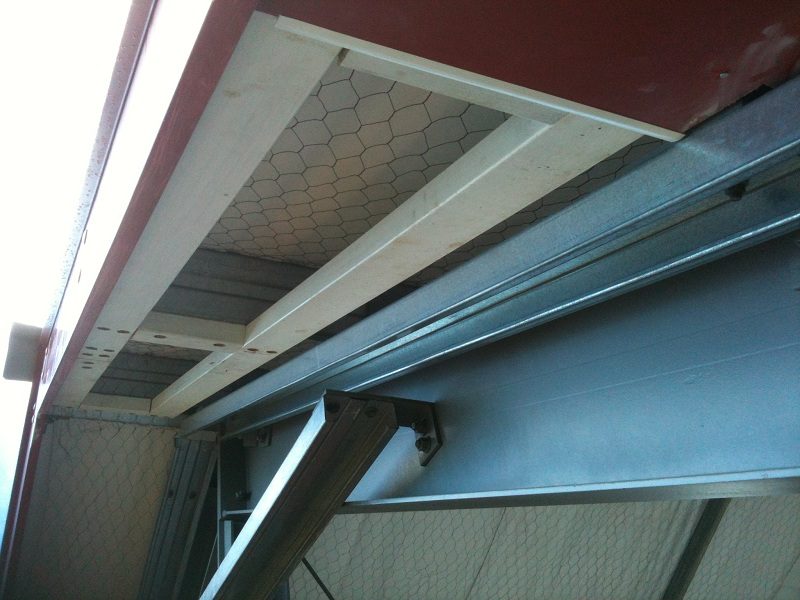 Detail of soffit framing near the apex. Photo: Hugh McCracken