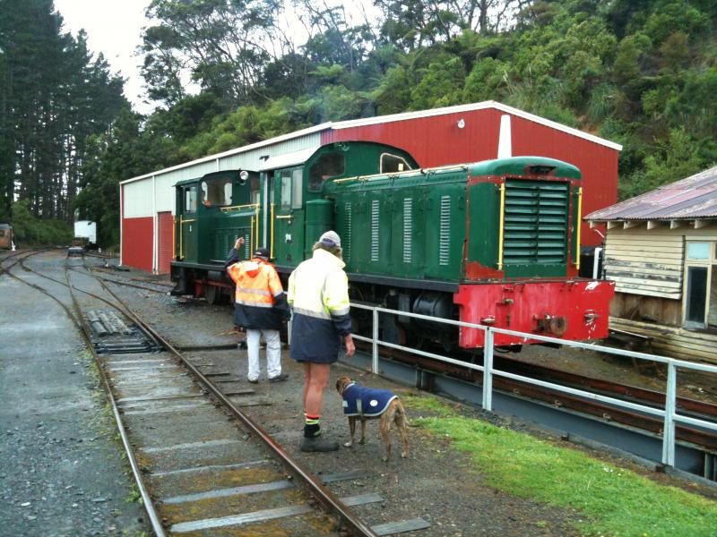 ORB No 1 over the pits at Pukemiro for inspection before loading