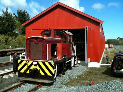 Tr 189 outside shed at Maymorn, 6 October 2012