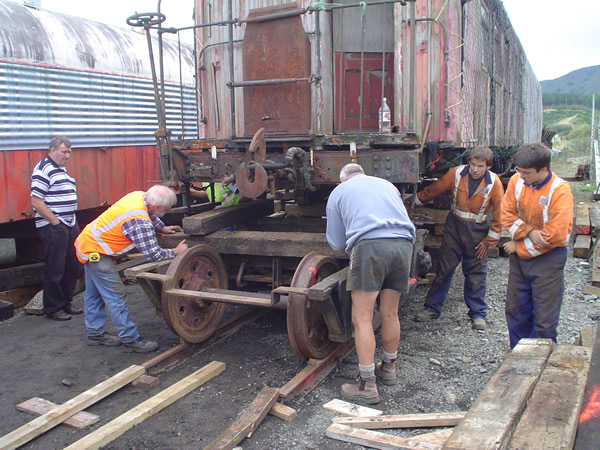 bogie replaced under balcony end