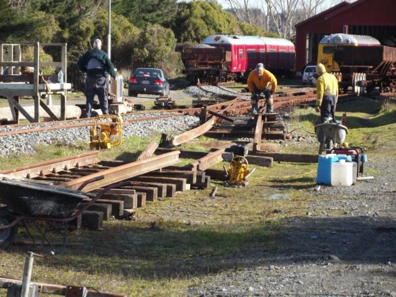 Crowing the required curvature into rail on 25 July